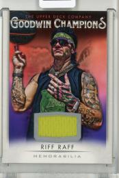 2021 Upper Deck Goodwin Champions   Riff Raff  Memorabilia