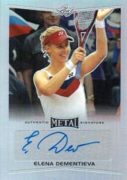 2016 LEAF Metal  Elena Dementieva Autograph