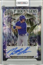 2023 Leaf Metal Matt Shaw 1st Round Gems Autograph Pulsar Earth【1/1】 Chicago Cubs