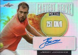 2016 LEAF Metal  Jerzy Janowicz Autograph