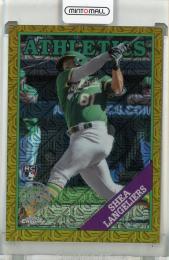 2023 Topps Series One Shea Langeliers 1988 Topps Silver Pack Chrome Gold Refractor【02/50】 Oakland Athletics