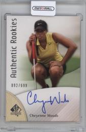 2003 UPPER DECK SP AUTHENTIC GOLF  Cheyenne Woods Authentic Rookies Autograph Card 【092/699】