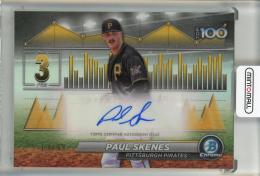 2024 Bowman Paul Skenes Bowman Scouts’ Top 100 Autograph【63/99】 Pittsburgh Pirates