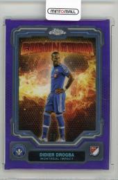 2025 TOPPS Chrome MLS Didier Drogba Elimination Purple Refractors #EL27【56/75】 Montreal Impact
