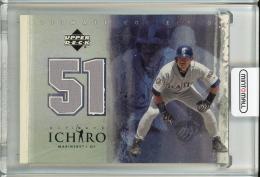 2001 Ultimate Collection Ichiro Rookie Game-Used Jersey Seattle Mariners