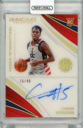 【裏面若干スレあり】2020-21 PANINI Immaculate Collection Cassius Winston Autograph (RC)【26/49】