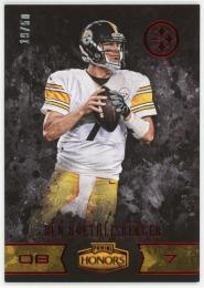 2016 Panini Honors Red #60 Ben Roethlisberger 19/50 ※角折れあり