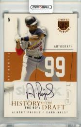 2004 SkyBox LE Albert Pujols History Draft 90's Autograph Copper #AP【78/99】
