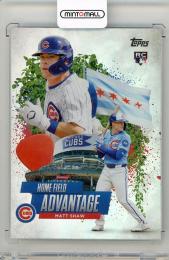 2025 TOPPS Matt Shaw Home Field Advantage #HA44 Chicago Cubs