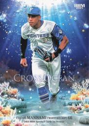 2025 BBM 1stバージョン #CO24 万波中正(日本ハム) CROSS OCEAN レギュラーカード