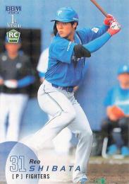 2025 BBM 1stバージョン #211 柴田獅子(日本ハム) キラカード版レギュラーカード RC