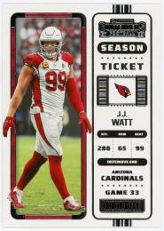 2022 Panini Contenders #4 J.J. Watt