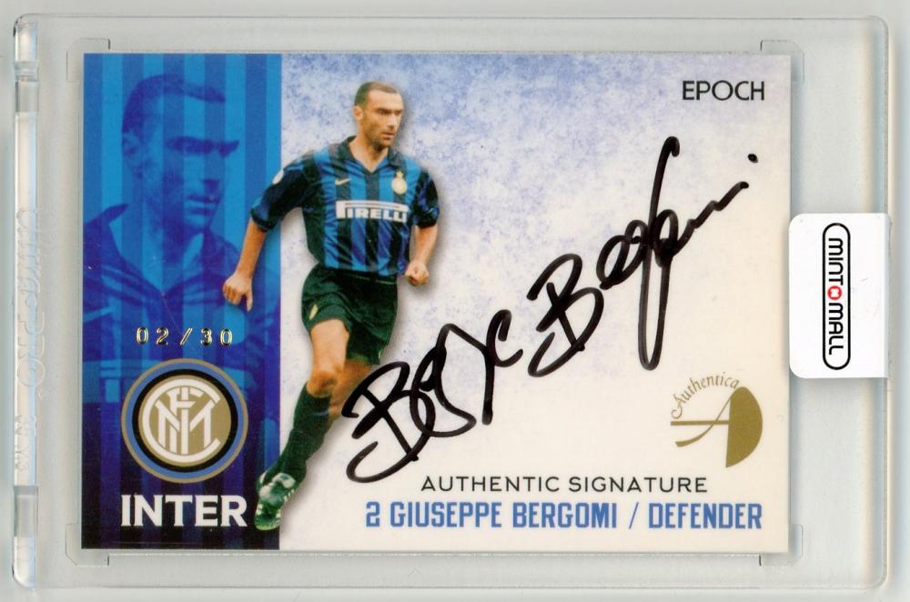 ミントモール / MINT LAB TOKYO店 / 2016-17 EPOCH F.C. INTERNAZIONALE MILANO STARS u0026  LEGENDS Authentic Signatures Horizonta Black Ink Giuseppe Bergomi 2/30  Jersey Number Card