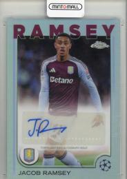 2025 TOPPS Chrome Jacob Ramsey AUTO Aston Villa