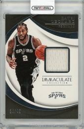 【表面右下若干スレあり】2017-18 PANINI Immaculate Collection Kawhi Leonard Game Worn Material【24/49】