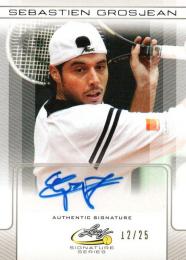 2017 LEAF Signature Series  Sebastien Grosjean Autograph 12/25