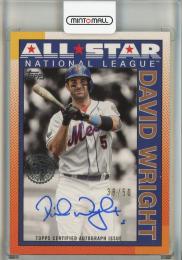 2025 Topps David Wright 90 Topps All Star Autographs Gold #90ASDW【36/50】 New York Mets