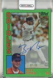 2025 Topps Archives Billy Ripken 84 Topps Fan Favorites Autographs Green Foilboard #84FFABRI【07/99】 Baltimore Orioles