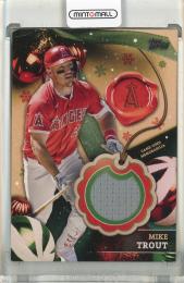 2024 Topps Holiday Mike Trout Relics #RCMT Los Angeles Angels