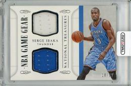 【表面微スレあり】2014-15 PANINI National Treasures Serge Ibaka Game Worn Material【18/99】