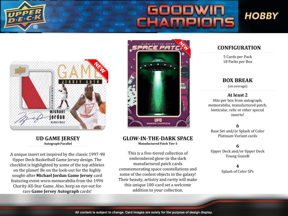 ミントモール / MINT-WEB店 (ボックス通販) / 2023 UPPER DECK GOODWIN CHAMPIONS HOBBY