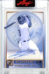 2023 Leaf Proset Pure Atlanta Braves Ronald Acuna Jr. Platinum Autographs 2/35