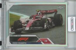 2023 TOPPS CHROME FORMULA 1 Zhou Guanyu Base/F1 Celebrations Variations/#58