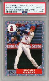 2022 Topps Japan Edition Shohei Ohtani 1987 Cherry Blossom Variation【PSA 10】《Gem-MINT》 Los Angeles Angels