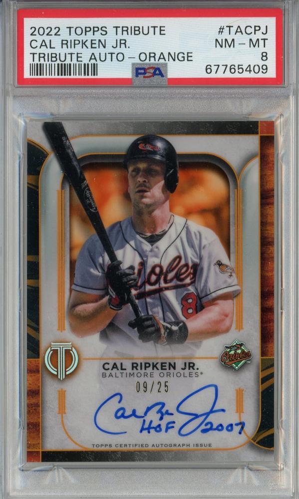 ミントモール / MINT 池袋店 / 2022 Topps Tribute Cal Ripken Jr. Autograph  Orange【09/25】【PSA 8】《Near MINT-MINT》 Baltimore Orioles