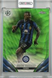 2023-24 Topps Chrome UEFA Club Competitions Marcus Thuram Neon Green Wave Refractors #52 【079/399】 FC Internazionale Milano