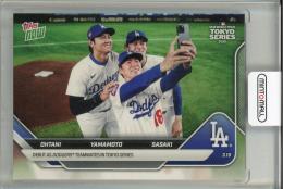 2025 Topps Now Shohei Ohtani/Yoshinobu Yamamoto/Roki Sasaki Image variation SP Los Angeles Dodgers