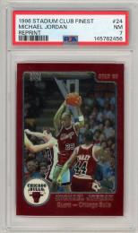 1996-97 Stadium Club Michael Jordan Finest Reprints #24【PSA7】 Chicago Bulls