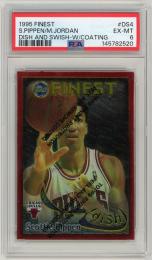 1995-96 Finest Michael Jordan/Scottie Pippen Dish and Swish #DS【PSA6】 Chicago Bulls