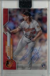 2020 Topps Clearly Authentic Hunter Harvey Autographs Red #CCA-HH 【25/50】 Baltimore Orioles