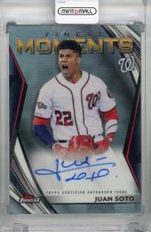 2021 Topps Finest Juan Soto Finest Moments Autographs #FMA-JS ※初期傷あり Washington Nationals