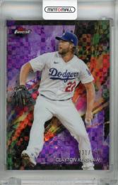 2024 Topps Finest Clayton Kershaw Common Purple Checkerboard Refractors #55 【031/150】 Los Angeles Dodgers