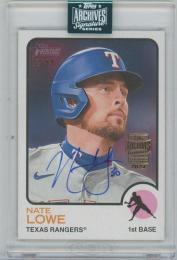 2024 TOPPS Archives Signature Series Active Edition(2022 TOPPS Heritage #608) / NATHANIEL LOWE(Texas Rangers) 【22/99】