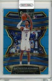 2019-20 Panini Select Basketball Shai Gilgeous-Alexander Prizms Light Blue No. 81 Oklahoma City Thunder