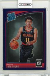 2018-19 Panini Donruss Optic Basketball Trae Young Rated Rookie Purple Holo RC No. 198 Atlanta Hawks