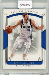 2017-18 Panini National Treasures Basketball Dirk Nowitzki No. 1【22/99】 Dallas Mavericks