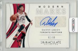 2018-19 Panini Immaculate Collection Basketball Danny Green Modern Marks Autograph No. MM-DGN【62/99】 Toronto Raptors