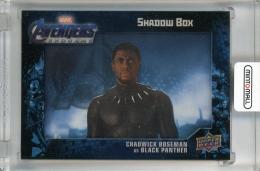2020 UPPER DECK Avengers Endgame and Captain Marvel Shadowbox Chadwick Boseman as Black Panther