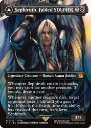 【FIN】【ENG】【Foil】《威名のソルジャー、セフィロス/Sephiroth, Fabled SOLDIER》ボーダーレス版 No.317