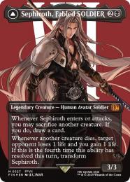 【FIN】【ENG】【サージ・Foil】《威名のソルジャー、セフィロス/Sephiroth, Fabled SOLDIER》ボーダーレス版 No.527