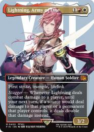 【FIN】【ENG】【Foil】《シーンドライブ、ライトニング/Lightning, Army of One》ボーダーレス版 No.400