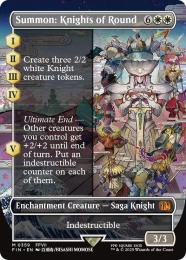 【FIN】【ENG】【Foil】《召喚:ナイツオブラウンド/Summon: Knights of Round》ボーダーレス版 No.359