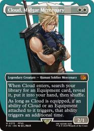 【FIN】【ENG】【Foil】《ミッドガルの傭兵、クラウド/Cloud, Midgar Mercenary》ボーダーレス版 No.375