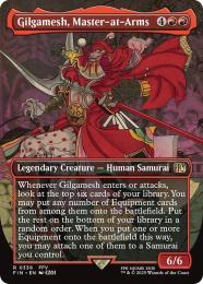 【FIN】【ENG】【Foil】《親衛隊長、ギルガメッシュ/Gilgamesh, Master-at-Arms》ボーダーレス版 No.338