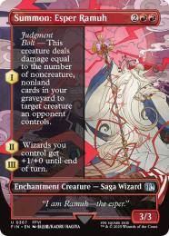 【FIN】【ENG】【Foil】《召喚:幻獣ラムウ/Summon: Esper Ramuh》ボーダーレス版 No.367