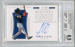 【ケースに微スレあり】2018 PANINI National Treasures Ozzie Albies Autograph【87/99】【BGS8.5 NM-MT+】